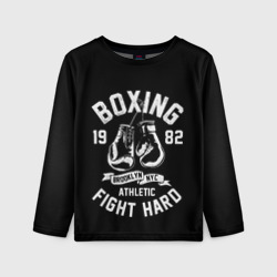 Детский лонгслив 3D Бокс, боксерские перчатки boxing