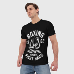 Мужская футболка 3D Бокс, боксерские перчатки boxing - фото 2