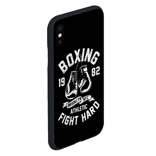 Чехол для iPhone XS Max матовый Бокс, боксерские перчатки boxing - фото 3