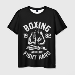 Мужская футболка 3D Бокс, боксерские перчатки boxing