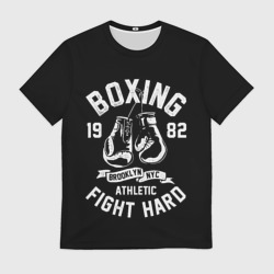 Мужская футболка 3D Бокс, боксерские перчатки boxing