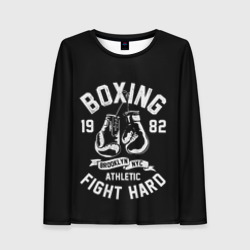 Женский лонгслив 3D Бокс, боксерские перчатки boxing
