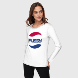 Женский лонгслив хлопок Pepsi Pussy - фото 2