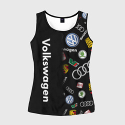 Женская майка 3D Volkswagen Group Half Pattern