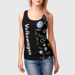 Женская майка 3D Volkswagen Group Half Pattern - фото 2