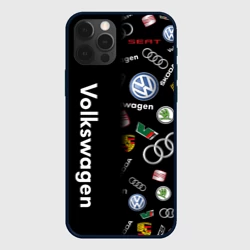 Чехол для iPhone 12 Pro Volkswagen Group Half Pattern