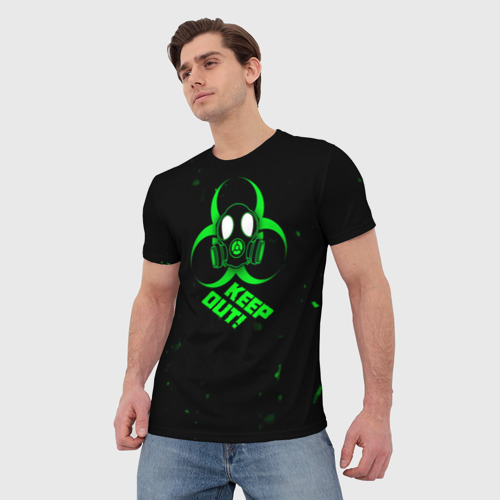 Мужская футболка 3D Biohazard | Биологическая опасность, цвет 3D печать - фото 3