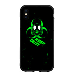 Чехол для iPhone XS Max матовый Biohazard биологическая опасность