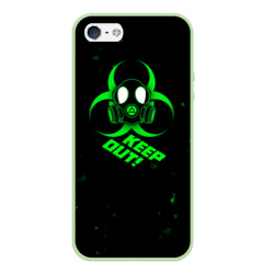 Чехол для iPhone 5/5S матовый Biohazard биологическая опасность