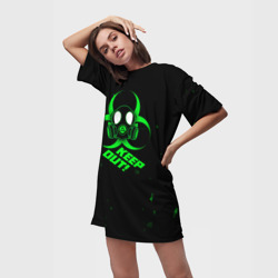 Платье-футболка 3D Biohazard биологическая опасность - фото 2