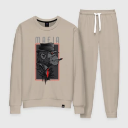 Женский костюм хлопок Обезьяна мафиози