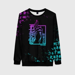 Женский свитшот 3D Сукуна магическая битва неон Sukuna neon