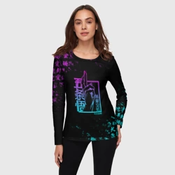 Женский лонгслив 3D Сукуна магическая битва неон Sukuna neon - фото 2