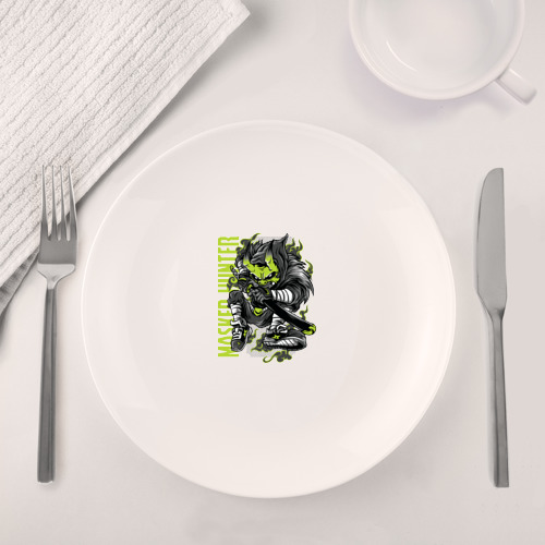 Набор: тарелка + кружка Монстр самурай - фото 4
