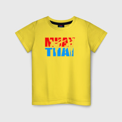 Детская футболка хлопок Муай Тай логотип
