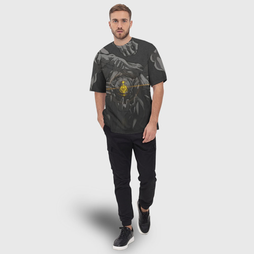Мужская футболка oversize 3D Босс Элдн Ринг, цвет 3D печать - фото 5