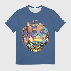 Мужская футболка 3D Battletoads and Double Dragon