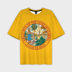 Мужская футболка oversize 3D Флорида США 3D