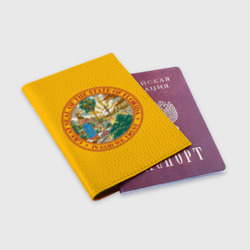 Обложка для паспорта матовая кожа Флорида США 3D - фото 2
