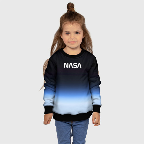 Детский свитшот 3D с принтом NASA с МКС, фото #4