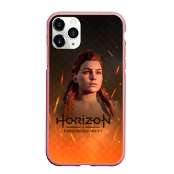 Чехол для iPhone 11 Pro Max матовый Horizon forbidden west  fire