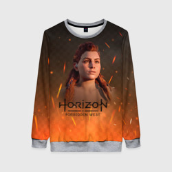 Женский свитшот 3D Horizon forbidden west  fire