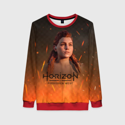 Женский свитшот 3D Horizon forbidden west  fire