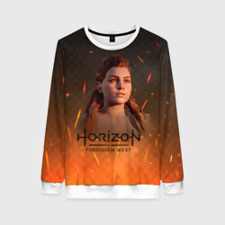 Женский свитшот 3D Horizon forbidden west  fire