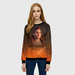 Женский свитшот 3D Horizon forbidden west  fire - фото 2