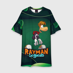 Детское платье 3D Rayman legends green