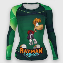 Женский рашгард 3D Rayman legends green