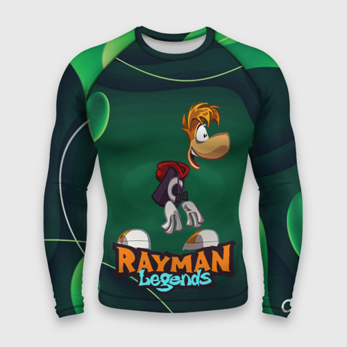 Мужской рашгард 3D Rayman legends green