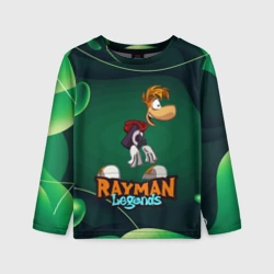 Детский лонгслив 3D Rayman legends green