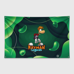 Флаг-баннер Rayman legends green