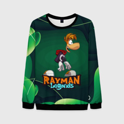 Мужской свитшот 3D Rayman legends green