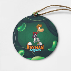 Деревянная игрушка круг Rayman legends green
