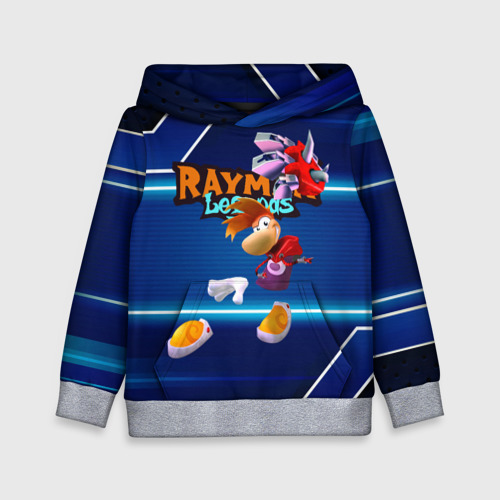 Детская толстовка 3D Rayman Legends Blue, цвет меланж