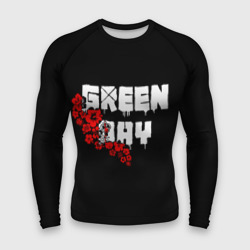 Мужской рашгард 3D Green day Цветы