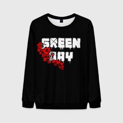 Мужской свитшот 3D Green day Цветы