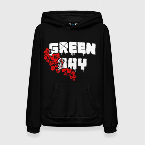 Женская толстовка 3D Green day Цветы, цвет 3D печать