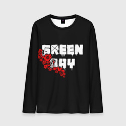 Мужской лонгслив 3D Green day Цветы