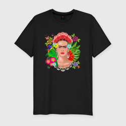 Мужская футболка хлопок Slim Фрида Кало Мексика Художник Феминист