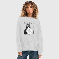 Женский свитшот oversize без начеса хлопок Оверлорд, Альбедо - фото 2