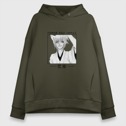 Женское худи Oversize хлопок Kamisama Hajimemashita, Томоэ лис ёкай