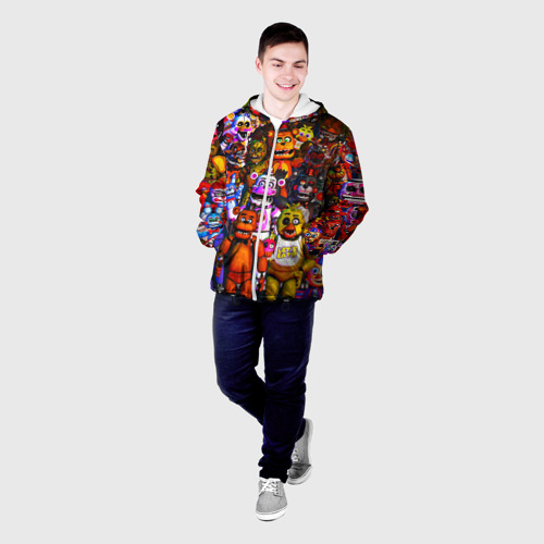 Мужская куртка 3D FNAF UCN, цвет 3D печать - фото 3