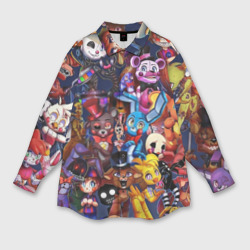 Мужская рубашка oversize 3D Cute FNAF Pattern