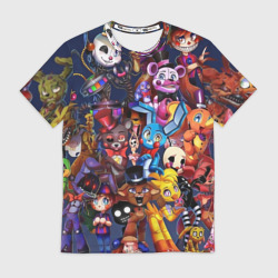 Мужская футболка 3D Cute FNAF Pattern