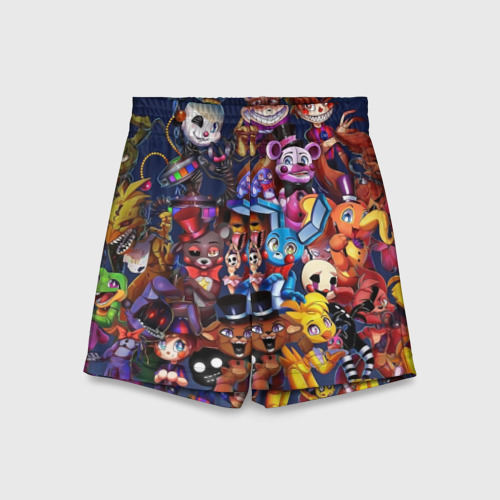 Детские спортивные шорты 3D Cute FNAF Pattern, цвет 3D печать