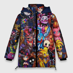 Женская зимняя куртка Oversize Cute FNAF Pattern