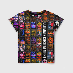 Ultimate Custom Night FNAF – Детская футболка 3D с принтом купить со скидкой в -33%